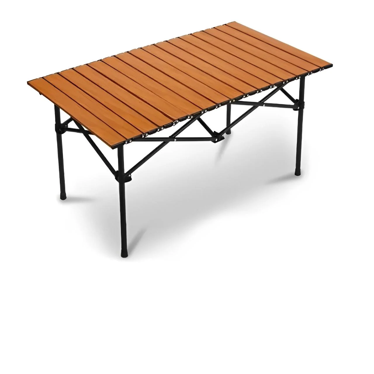Туристический стол для пикника STD-08 складной прямоугольный в чехле 95x55x50 см Коричневый (STD08)