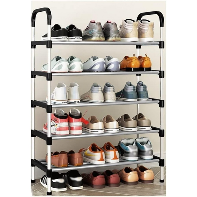 Полка для обуви на 5 ярусов Черный - фото 2 Полка для обуви на 5 ярусов Черный - фото 2