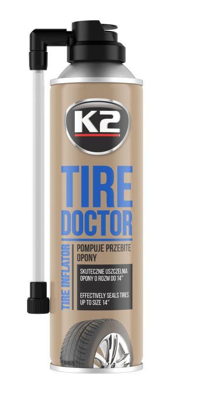 Герметик для устранения проколов шин K2 Tire Doctor аэрозоль 400 мл (B310)