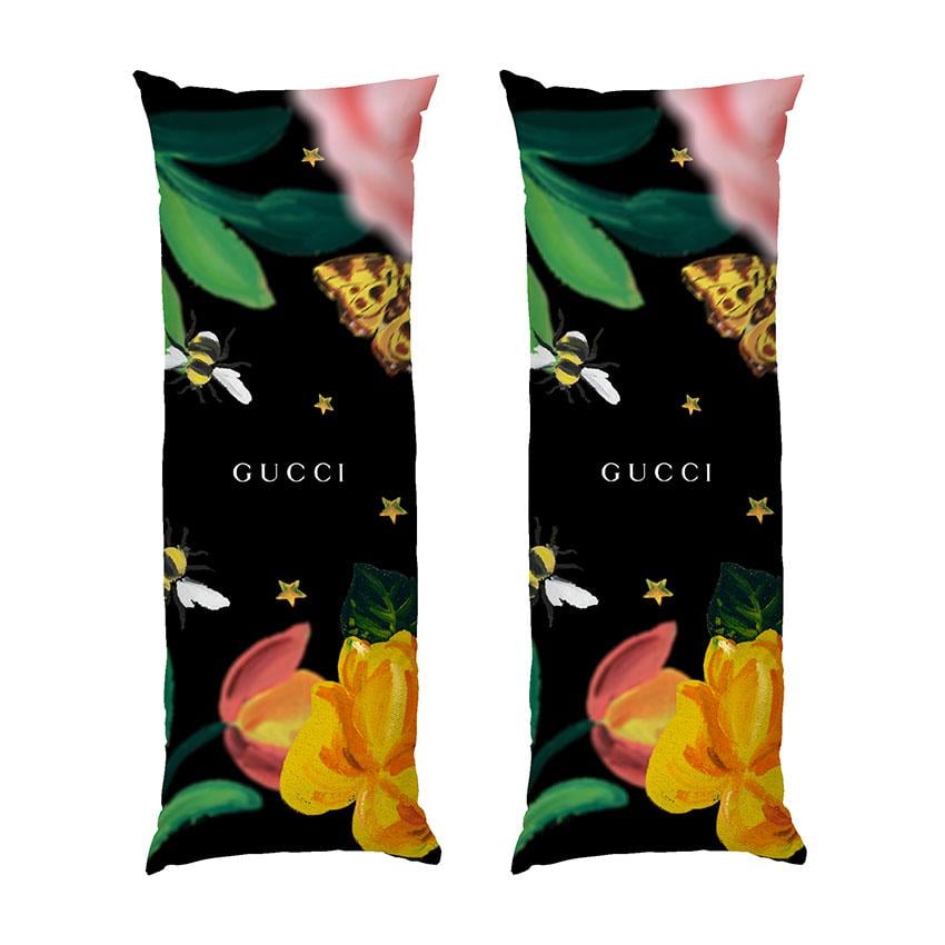 Подушка дакимакура Gucci Logo with flowers габардин 140х45 см (113116-2) Подушка дакимакура Gucci Logo with flowers габардин 140х45 см (113116-2)