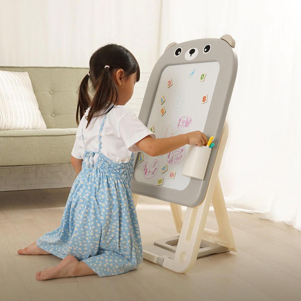 Мольберт детский Lumpurini Bruno с регулировкой высоты/магнитами/маркером и стаканчиками для канцелярии (baee93e8) - фото 3 Мольберт детский Lumpurini Bruno с регулировкой высоты/магнитами/маркером и стаканчиками для канцелярии (baee93e8) - фото 3