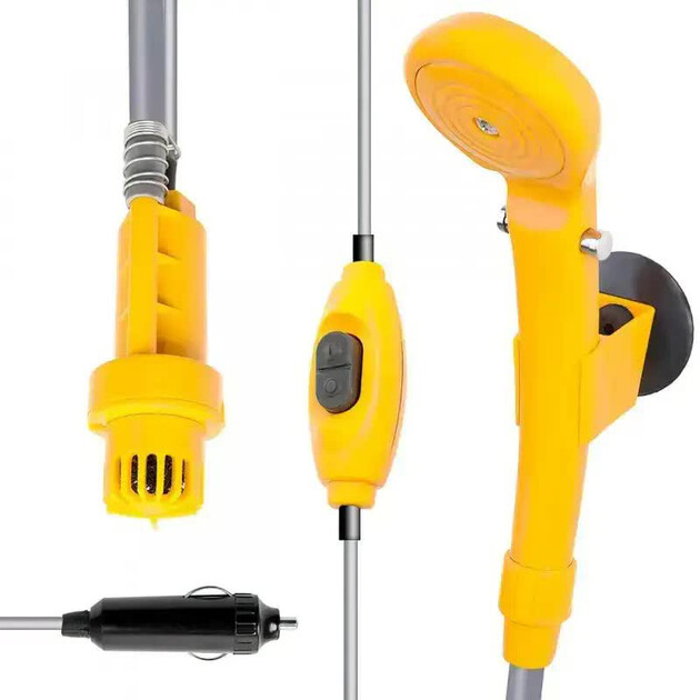 Душ портативний електронний автомобільний Shower Set 12V для кемпінгу (27417783) - фото 2