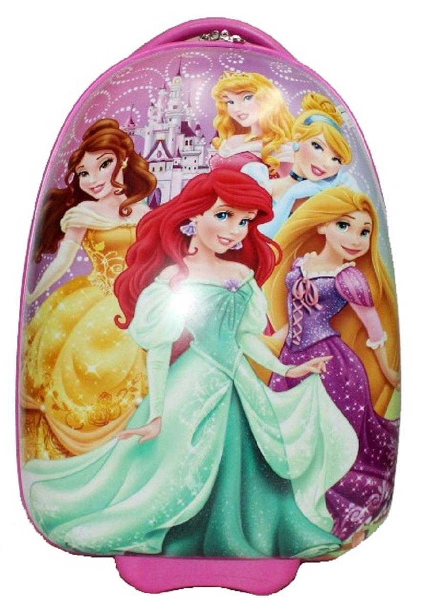 Чемодан детский пластиковый Принцессы 42 см 2 колеса (BP755801)