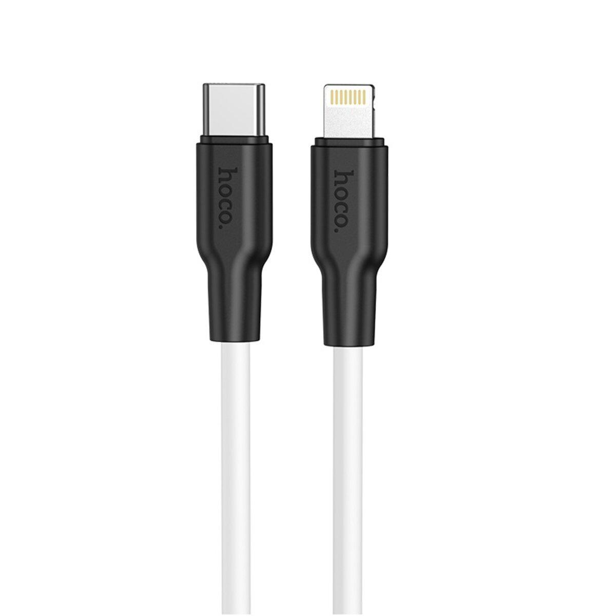Кабель Hoco X21 Plus Type-C to Lighnting 3A 20W 1 м White (6931474742162)