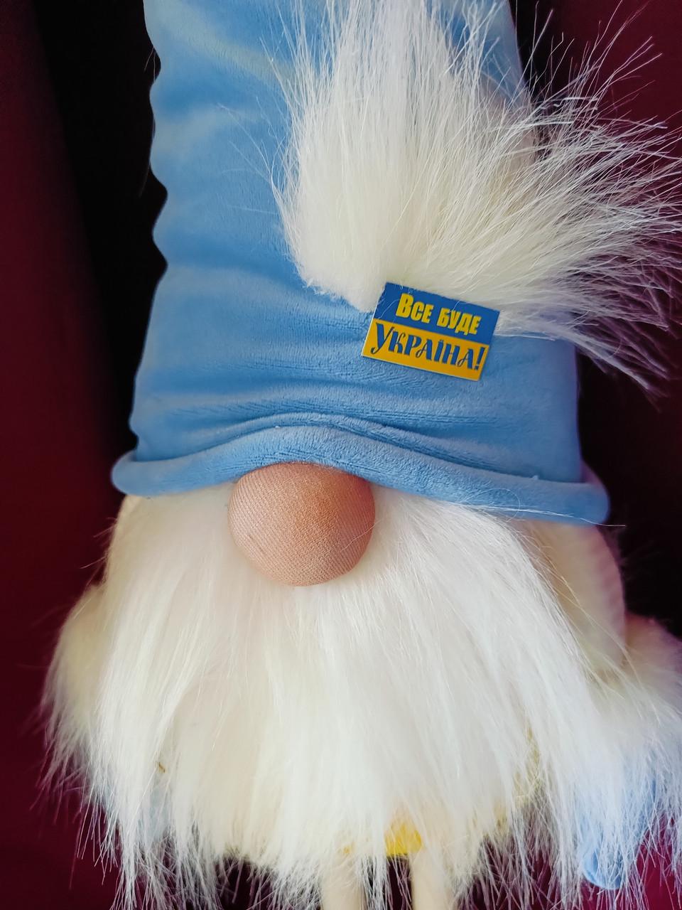 Гном патріотичний скандинавський 75 см (Гном №24) - фото 2