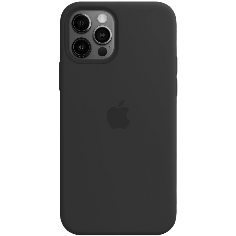 Чехол GoVern Silicone Case Full для Apple iPhone 12 Pro Max Black