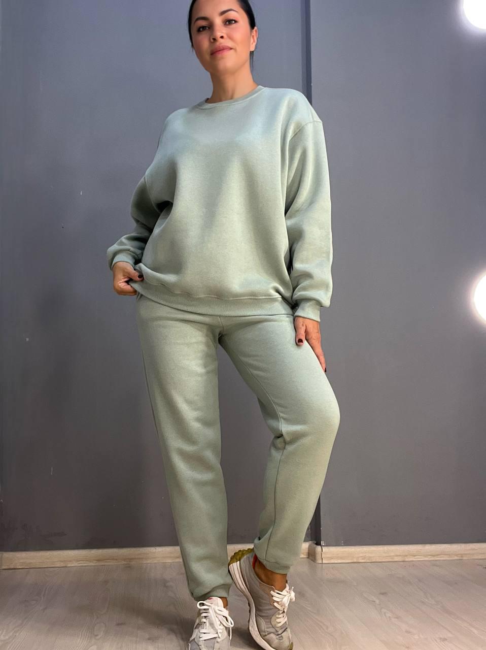 Світшот жіночий PEPPER MINT 24-14 базовий простий подовжений оверсайз M Оливковий (941) - фото 2 Світшот жіночий PEPPER MINT 24-14 базовий простий подовжений оверсайз M Оливковий (941) - фото 2