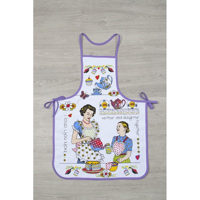 Фартук Lotus Style Tea time FK-02 Фиолетовый (2000022202879)