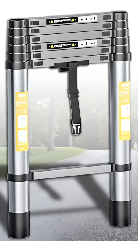 Лестница строительная телескопическая 2,7 м на 7 ступенек (LN-2,7-1)