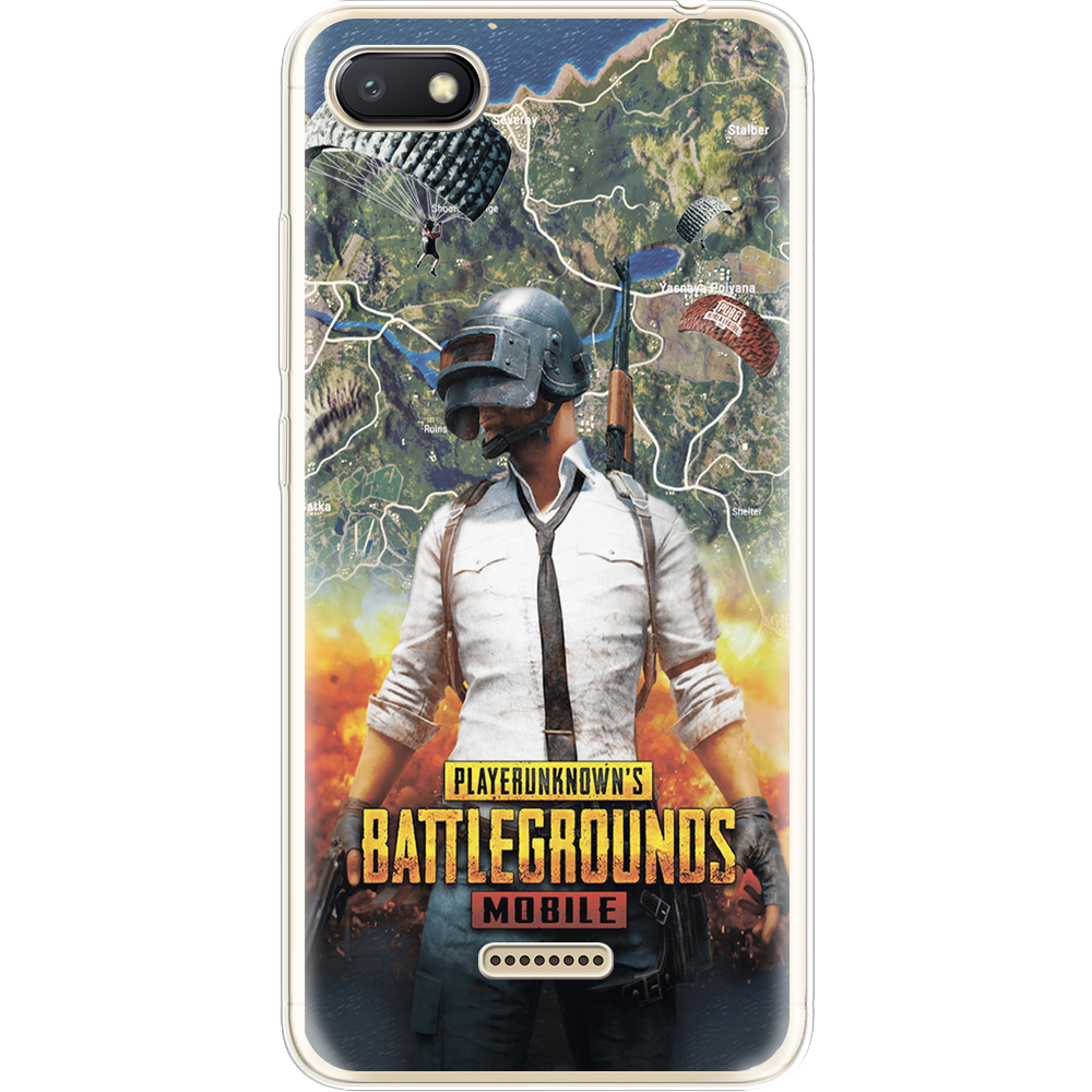 Чохол Boxface Xiaomi Redmi 6A PUBG Mobile Прозорий силікон (34811-up2309-34811)