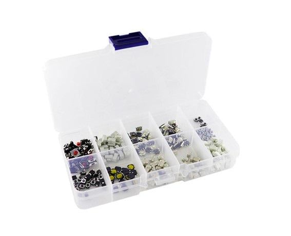 Кнопка тактовая микрик 10 видов SMD 250 шт. (510351)