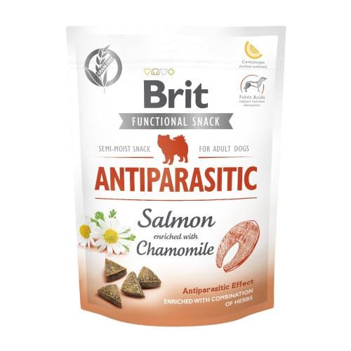 Ласощі для собак Brit Care Functional Snack Antiparasitic Salmon з лососем 150 г Ласощі для собак Brit Care Functional Snack Antiparasitic Salmon з лососем 150 г