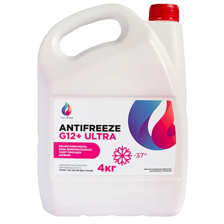Антифриз NanoFrost G12+ ULTRA 4 кг Розовый