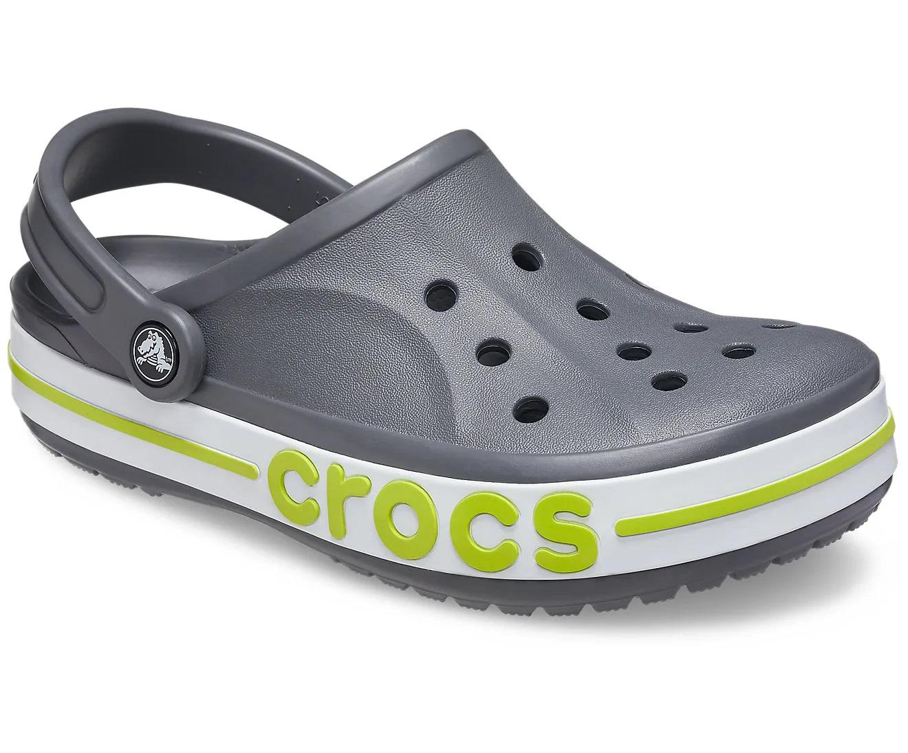 Сабо Crocs Bayaband Clog M8W10 р. 41 26,5 см Slate Grey Lime Punch (205089) - фото 2