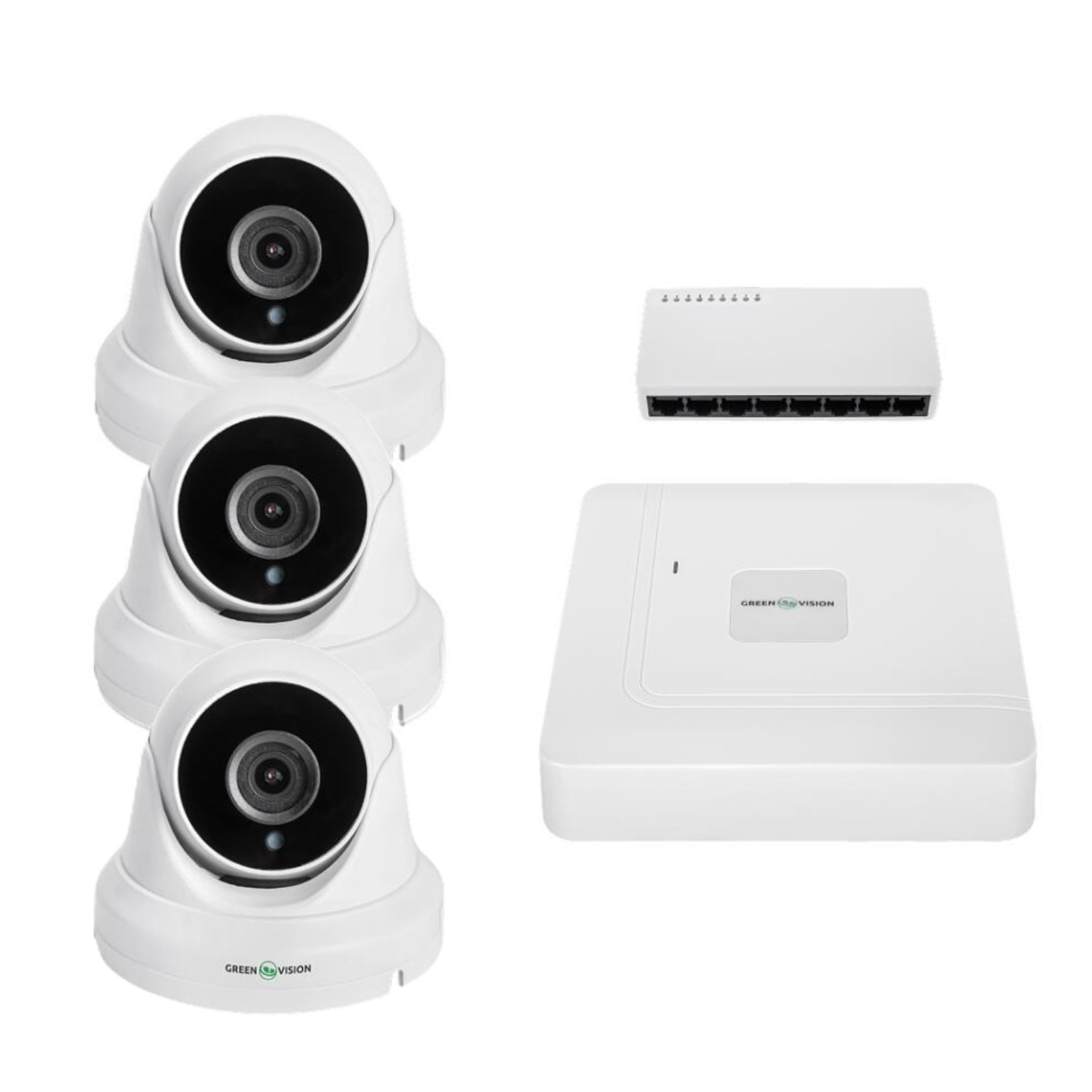 Комплект відеоспостереження GreenVision GV-IP-K-W95/3 3 камери 5MP IP NVR POE внутрішнє/зовнішнє (88db79fe) Комплект відеоспостереження GreenVision GV-IP-K-W95/3 3 камери 5MP IP NVR POE внутрішнє/зовнішнє (88db79fe)