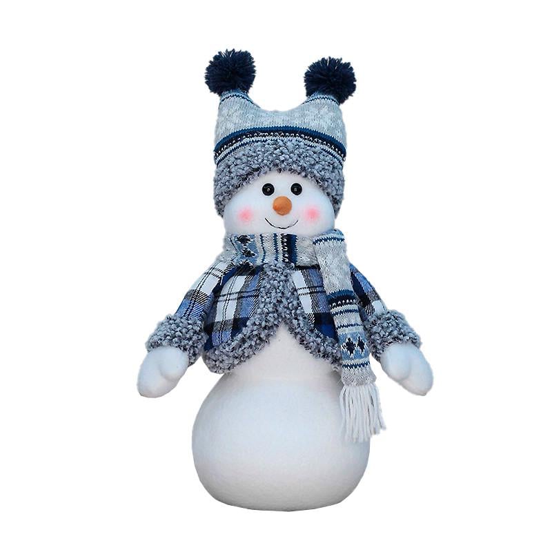 Мягкая фигура новогодняя Lesko YH239907B Снеговик под елку 40 см Blue (31160281) Мягкая фигура новогодняя Lesko YH239907B Снеговик под елку 40 см Blue (31160281)