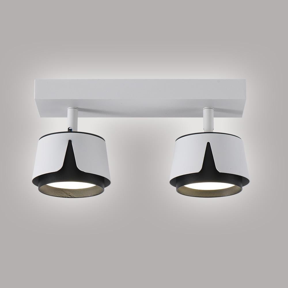 Світильник точковий ESLLSE TELA 2R DL GX53 270x100x135 мм Біло-чорний (10533) - фото 1 Світильник точковий ESLLSE TELA 2R DL GX53 270x100x135 мм Біло-чорний (10533) - фото 1