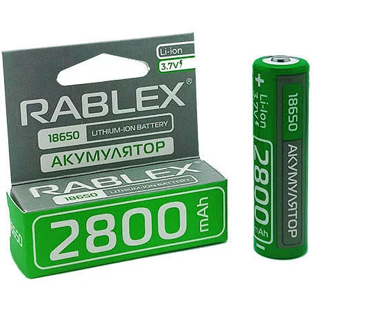 Батарейка аккумуляторная Rablex 18650 2800 mAh