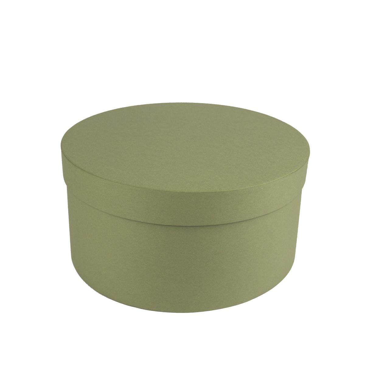 Коробка Perfectbox цилиндрическая матовая 13х25х25 см Болотный (251326)