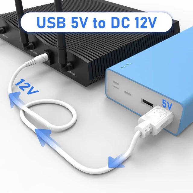 Перехідник-кабель для роутера WGP USB 5V-12V DC 5,5х2,1 SB 5V-12V DC підвищуючий - фото 4