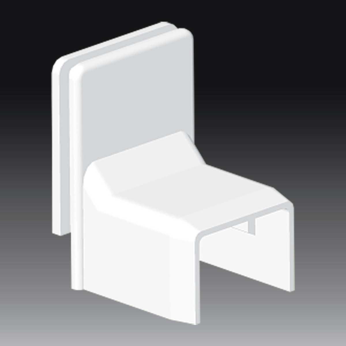 Переходник KOPOS на коробку LK 18x13 мм ПВХ Белый (8738_HB)