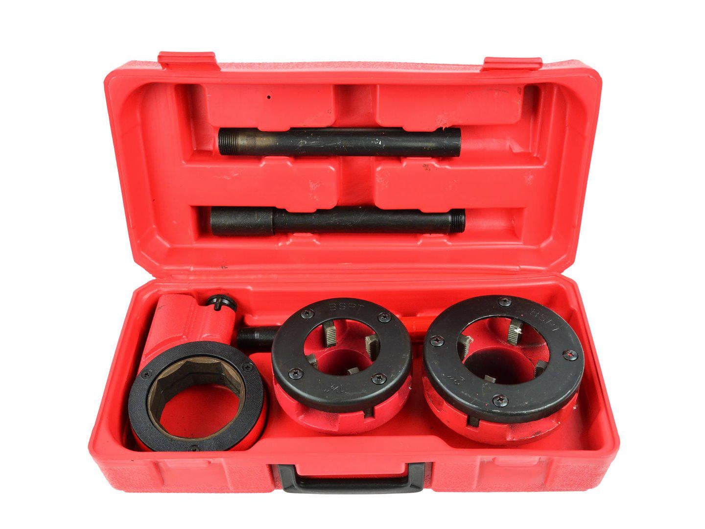 Плашки для нарезки резьбы Geko G01003 1,5"-2" в пластиковом кейсе