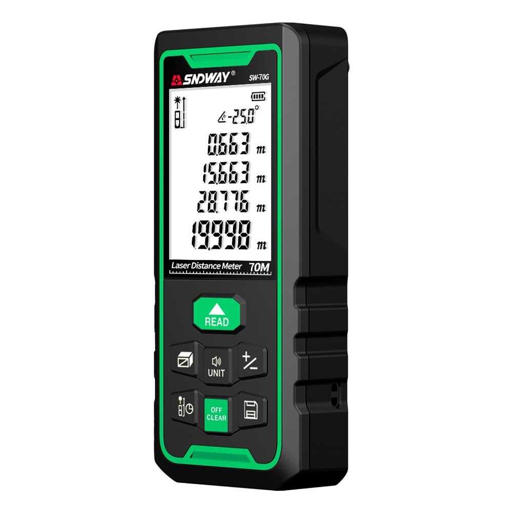 Лазерний далекомір Sndway SW-70G на 70 м Зелений - фото 3