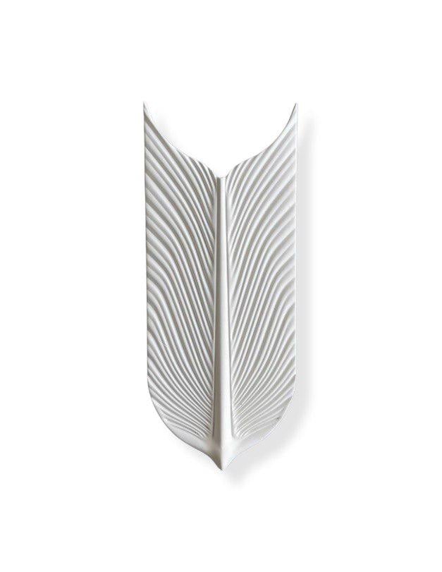 3D-панель гипсовая Перья 250x120x15 мм Белый (29902807)