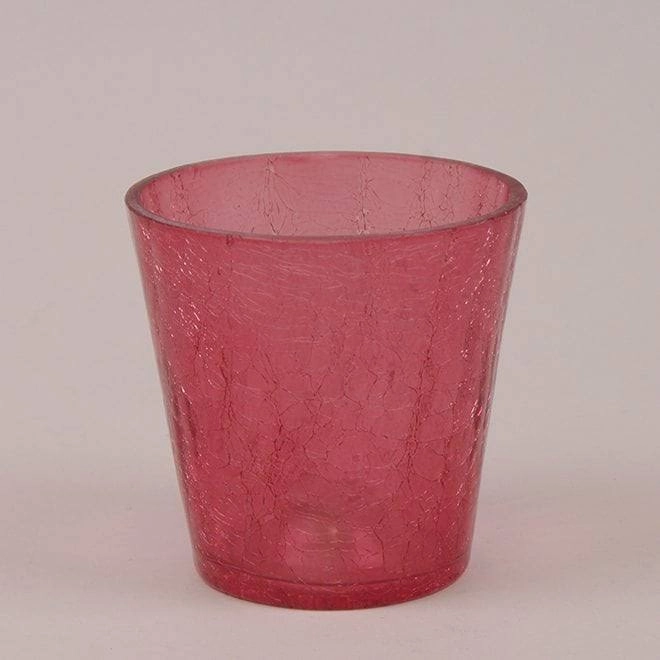 Горщик скляний К14.034.11 для орхідей Рожевий (YS00007)