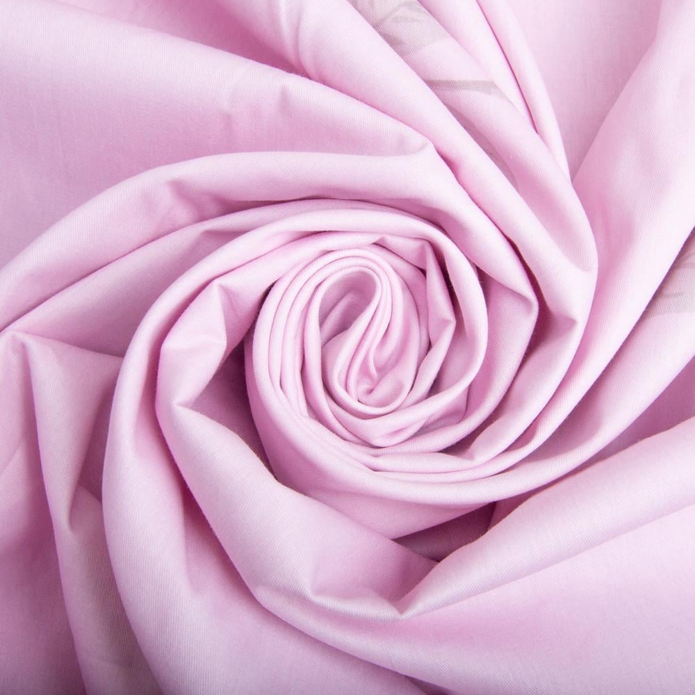 Ткань хлопок сатин для постельного белья ВТ-411-В роуз компаньон 120 гр/м2 Розовый (26812)