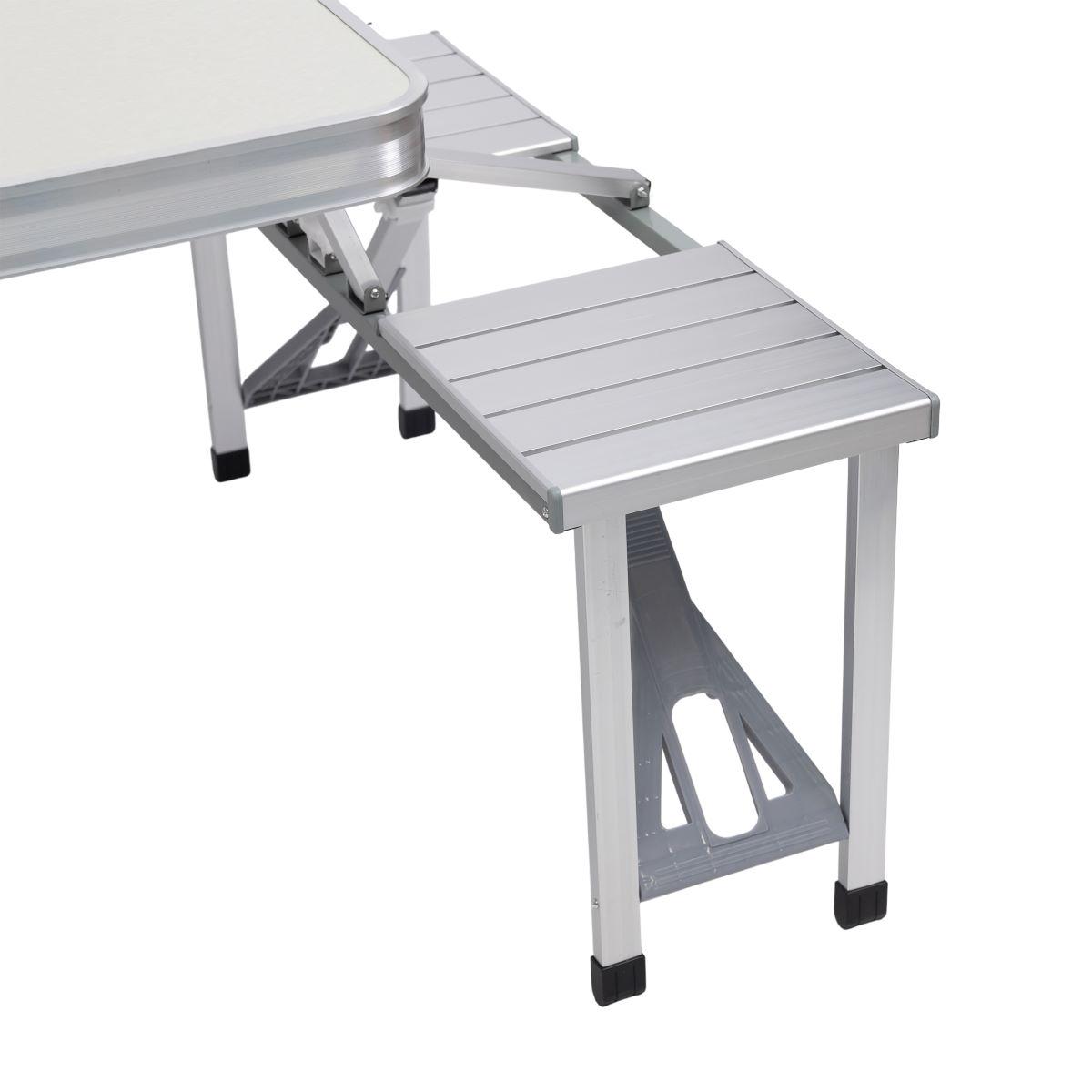 Стіл-трансформер складаний алюмінієвий та 4 стільці (6855) - фото 17 Стіл-трансформер складаний алюмінієвий та 4 стільці (6855) - фото 17