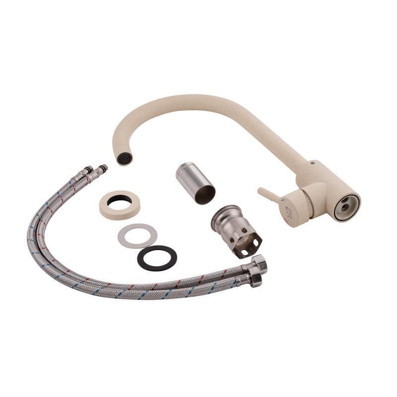 Мойка кухонная Valetti 3N со смесителем 495x495 мм Бежевый (11646161) - фото 6 Мойка кухонная Valetti 3N со смесителем 495x495 мм Бежевый (11646161) - фото 6