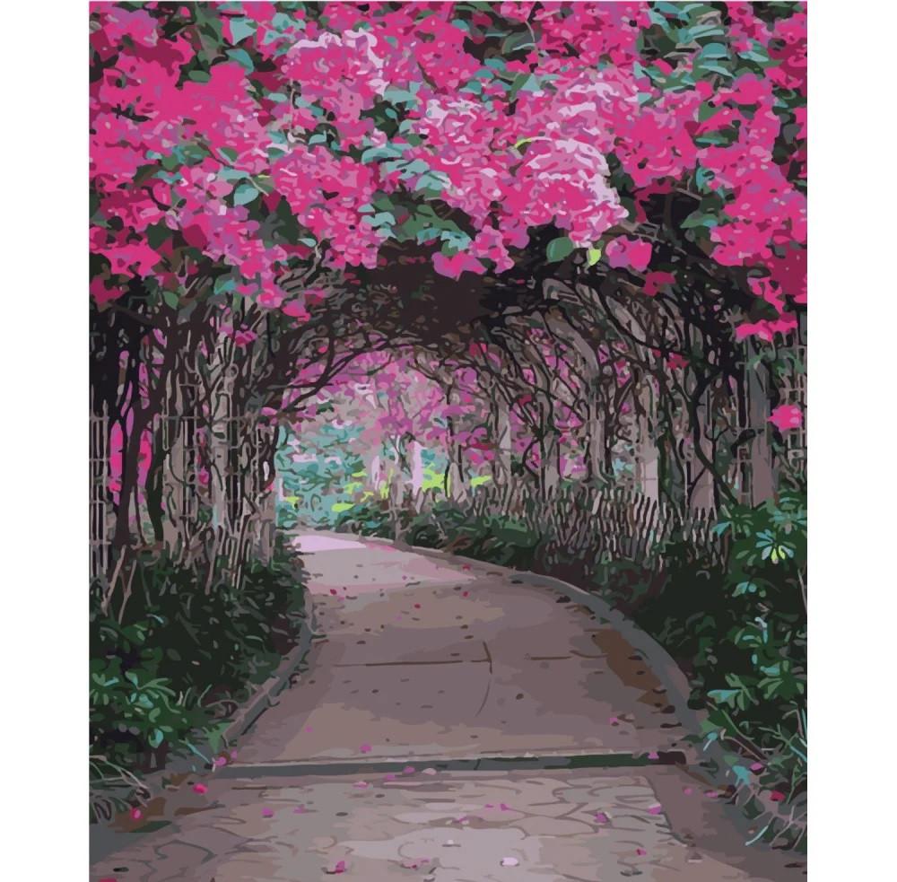 Картина по номерам Strateg Цветочный туннель 40x50 см (SY6480)