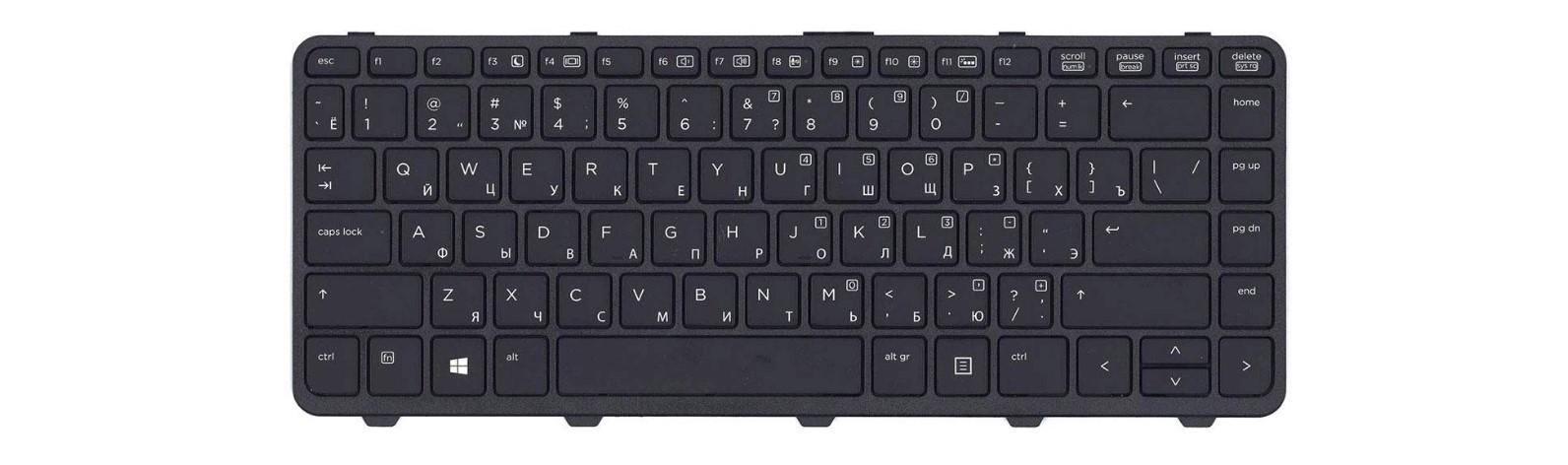 Клавіатура для ноутбука HP ProBook 640 G1 645 G1 з підсвічуванням клавіш (767470-251)