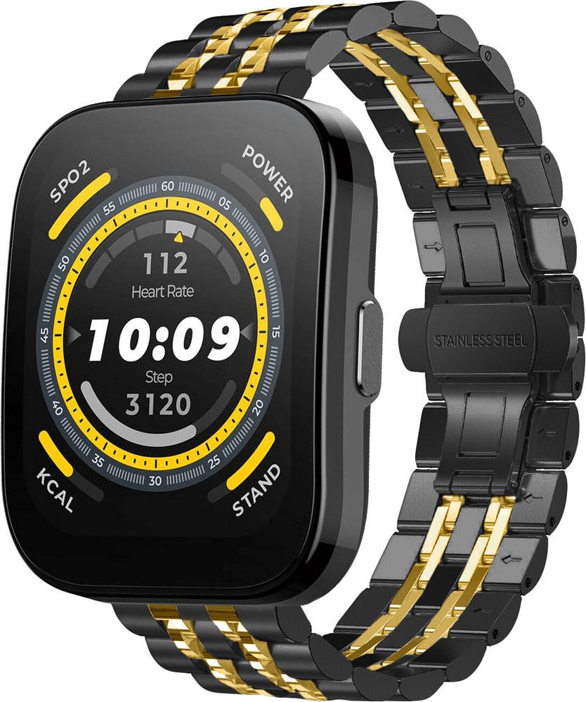 Браслет металлический Spinye Line для Amazfit Bip 5 Black Gold (34343-02)