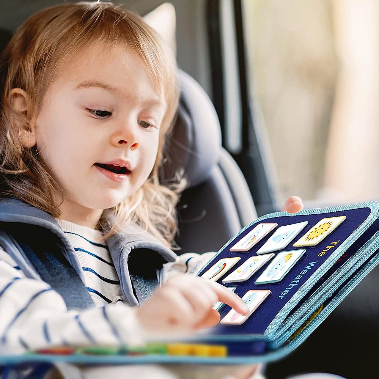 Бизиборд Монтессори для детей Blue (12766301) - фото 6 Бизиборд Монтессори для детей Blue (12766301) - фото 6