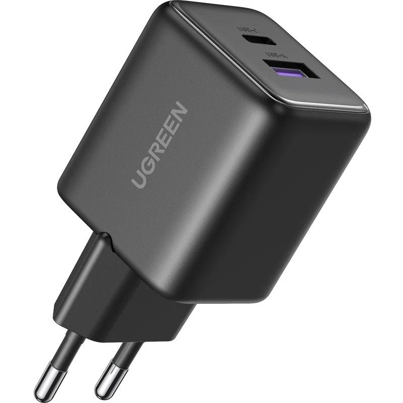 Зарядное устройство для UGREEN X516 30W 3A 1xUSB 1xType-C Black (65014)