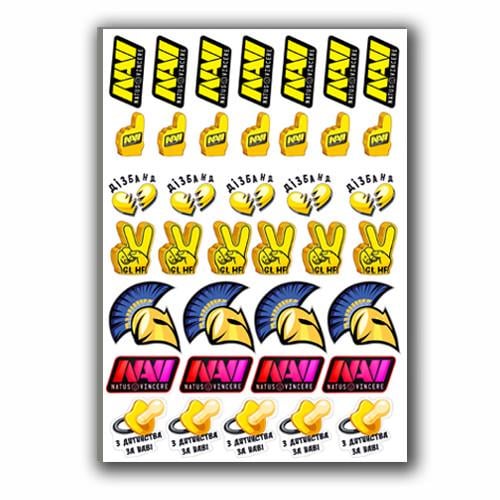 Стикеры наклейки Нави Navi А4 лист 29х21 см (stik_304)