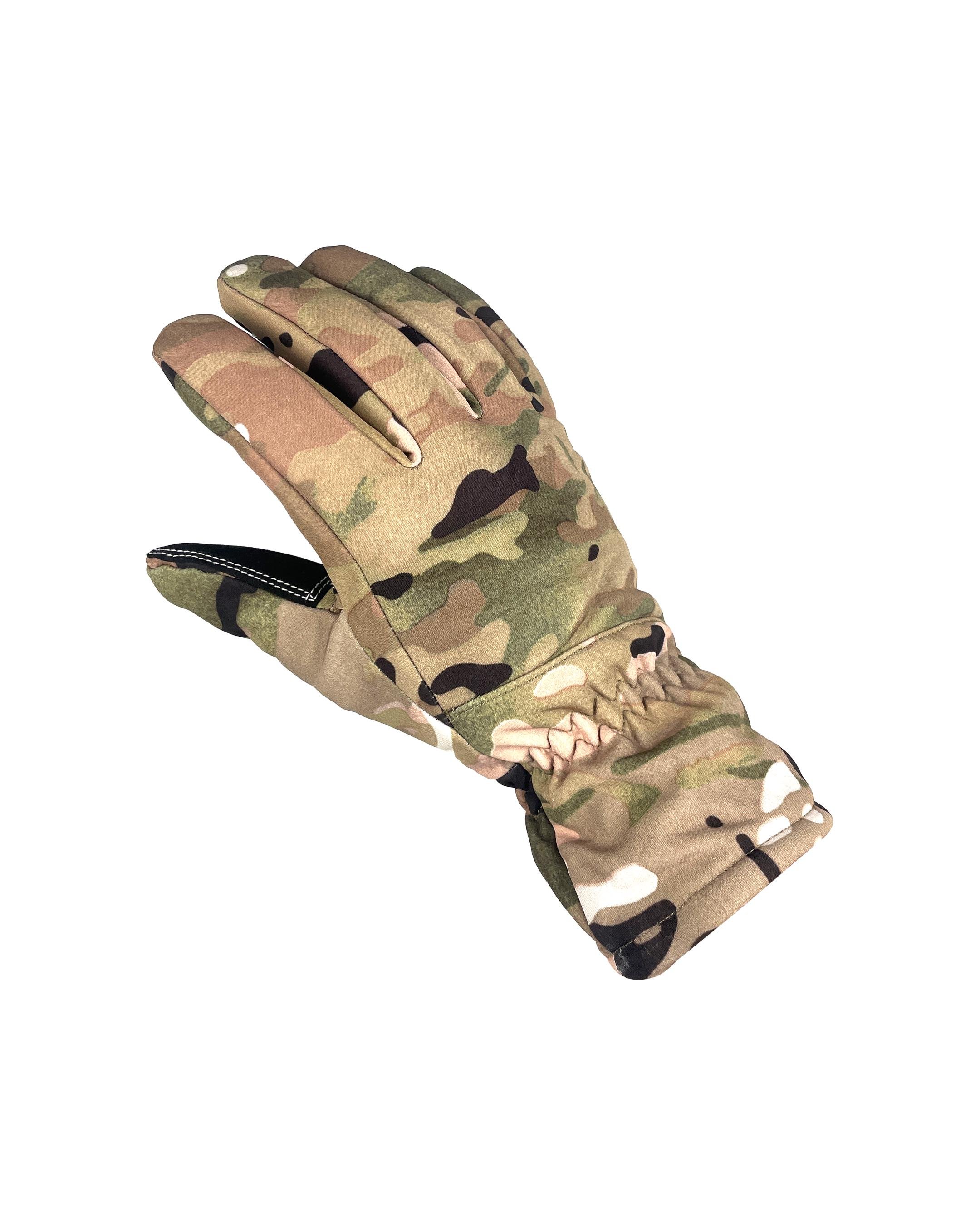 Перчатки военные мужские зимние SoftShell XL Мультикам (RUK-6.4.XL)