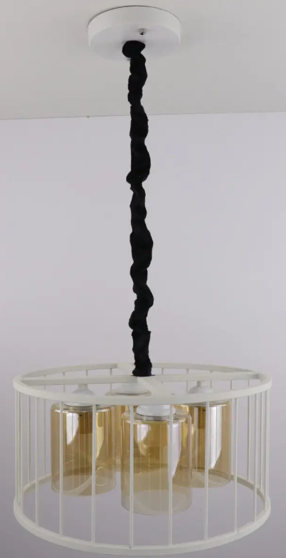 Люстра потолочная подвесная в стиле LOFT 12503/4-wh Белый (NA005102)