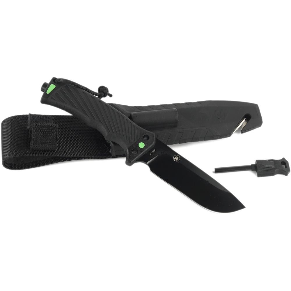 Нож охотничий Ganzo G8012V2-BK с паракордом Черный (A-016404) - фото 2 Нож охотничий Ganzo G8012V2-BK с паракордом Черный (A-016404) - фото 2