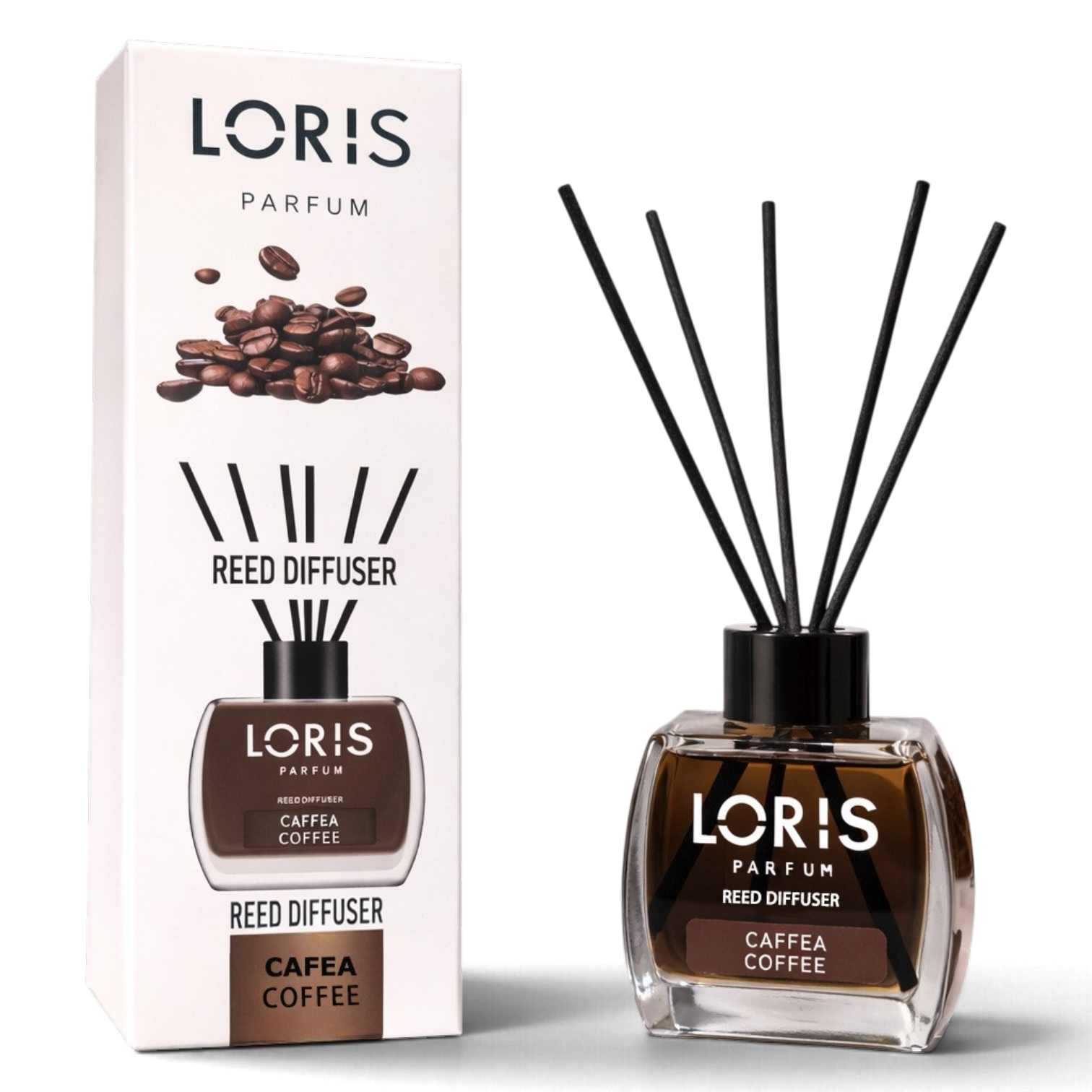 Аромадифузор для дома LORIS Parfum Кофе 120 мл с палочками Коричневый (160_12_120_5B)