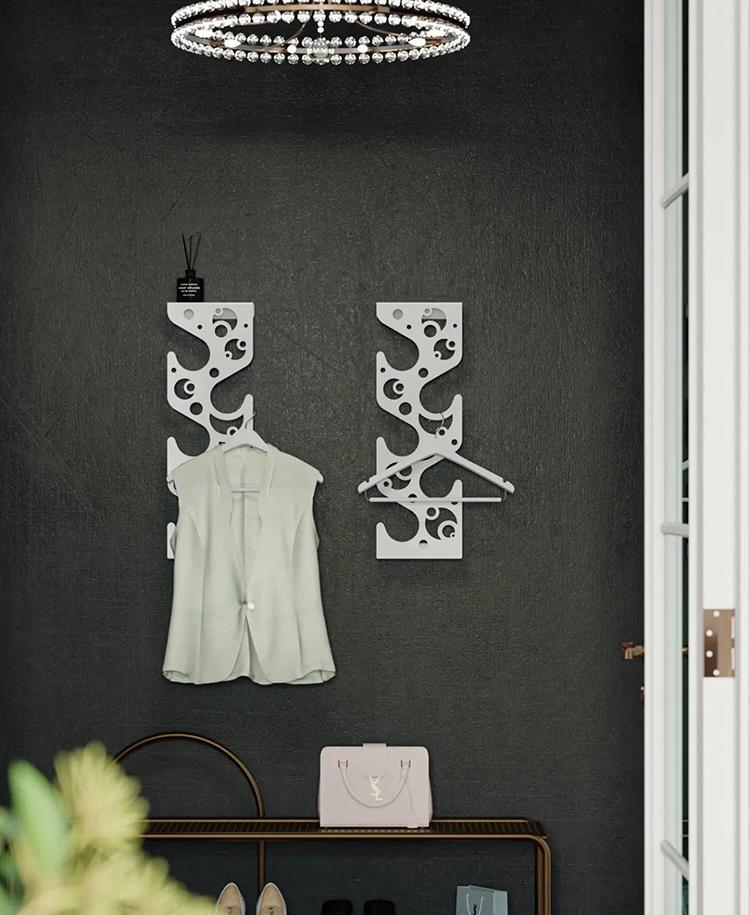 Вешалка вертикальная NC Home Figure с узором Белый (110349) - фото 2 Вешалка вертикальная NC Home Figure с узором Белый (110349) - фото 2