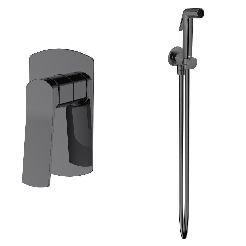 Смеситель для гигиенического душа VOLLE SOLO скрыт SET20240403 Графитовый (227279)