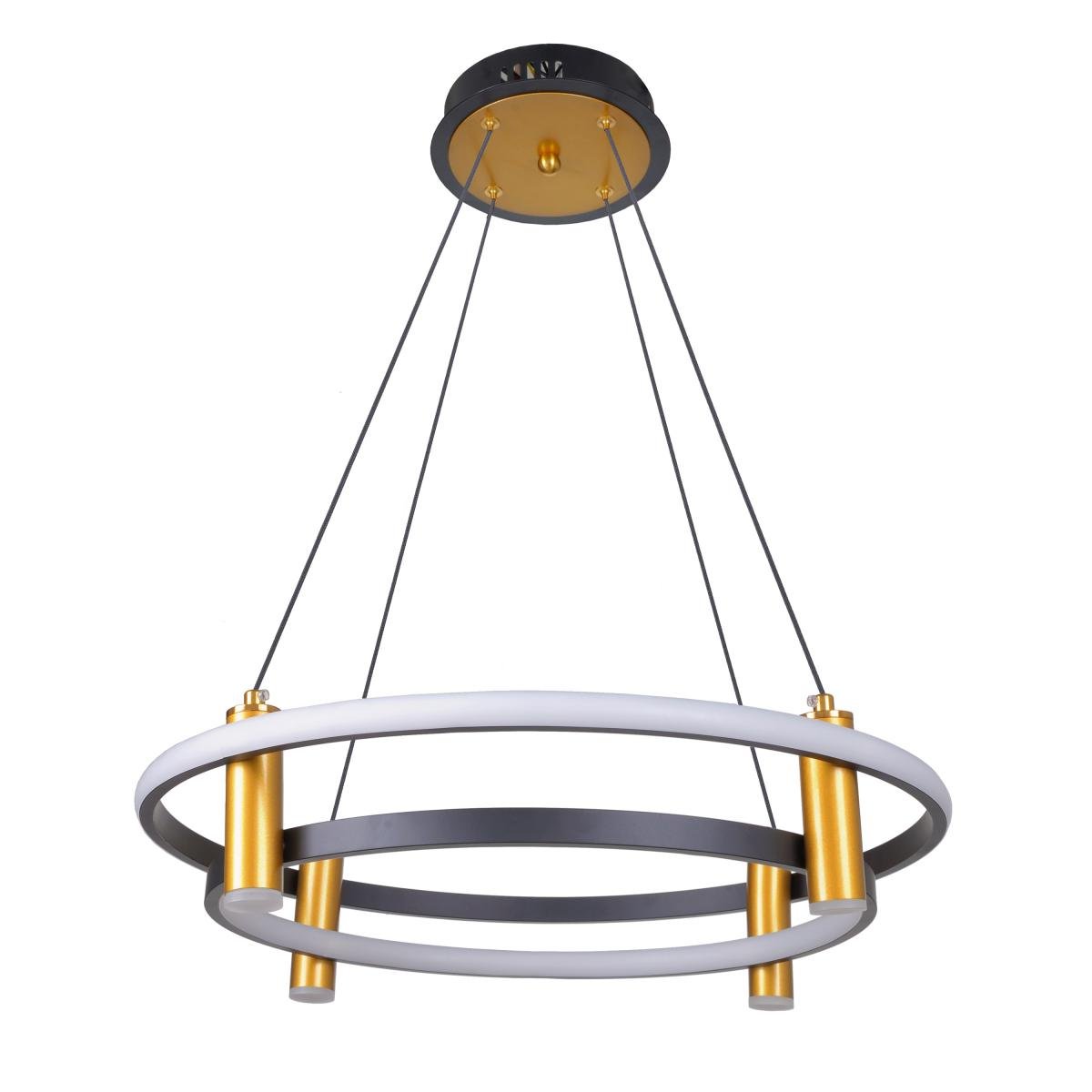 Люстра стельова на тросах BR-01 692S/40W G/BK