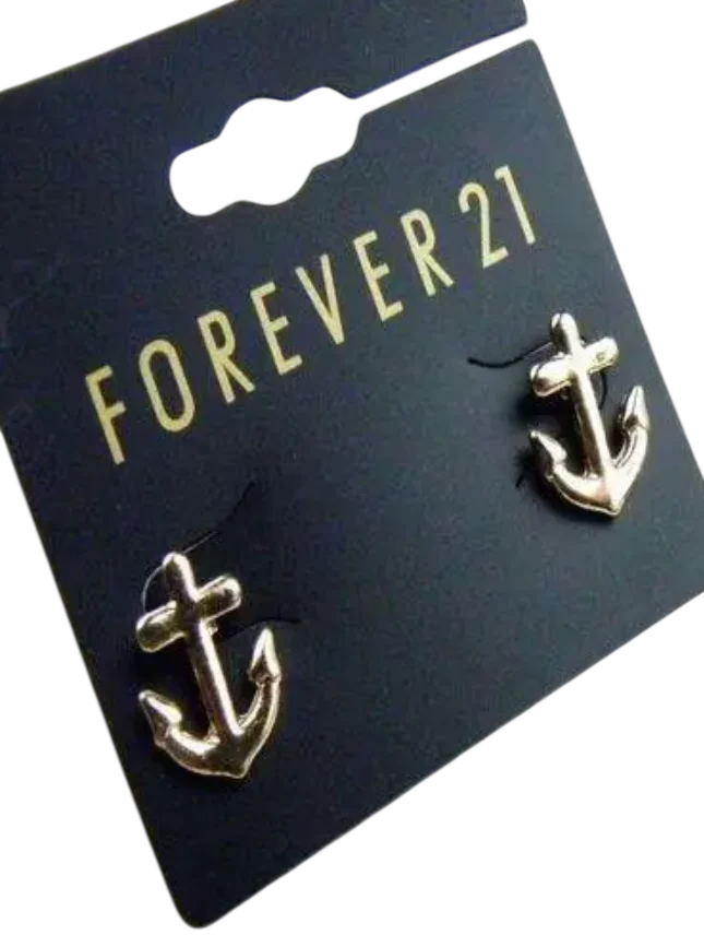 Сережки-гвіздки Forever 21 Якорі Золотистий (4C-1163-З) Сережки-гвіздки Forever 21 Якорі Золотистий (4C-1163-З)