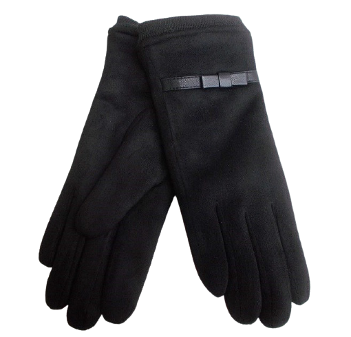 Рукавиці замшеві на хутрі Anjela А2 р. 8,5 Чорний (1402070508)