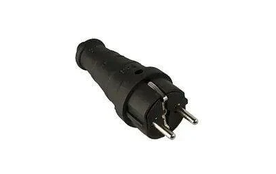 Вилка каучуковая Lemanso Horoz с заземлением alfa прямая (2237268497)