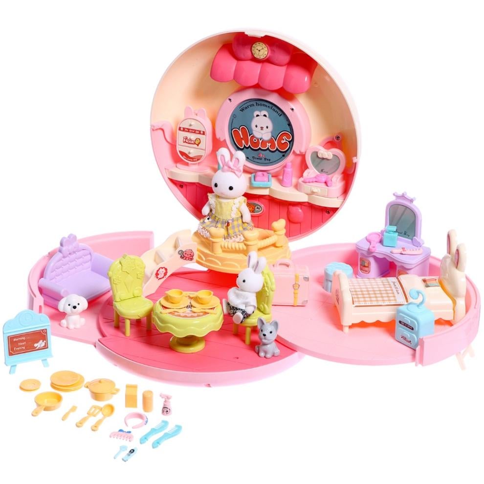 Домик кукольный с зайками в кейсе (2365626296) Домик кукольный с зайками в кейсе (2365626296)