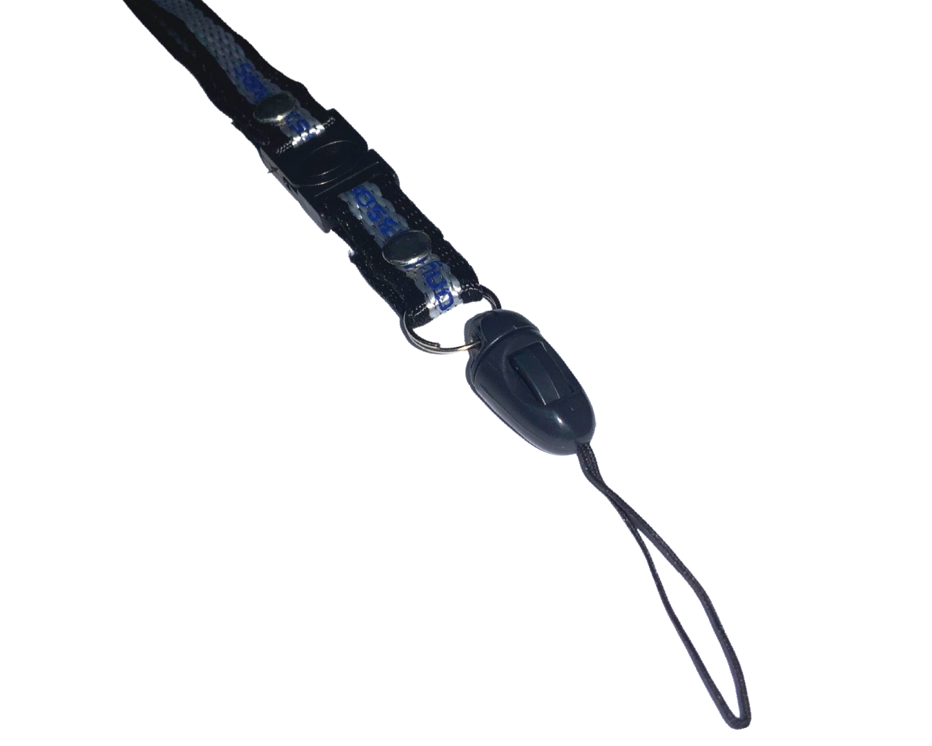 Ремешок для гаджетов и аксессуаров на шнурке 49х1,1 см Черный